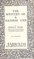 The Mystery of a Hansom Cab by Fergus Hume